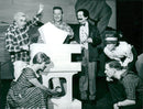 The musical "Caramel Apparatus" by Evert LundstrÃ¶m and Jan Moen at VÃ¤sterÃ¥s Theater. - Vintage Photograph