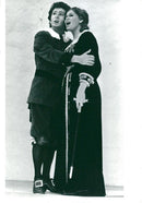 Andrew Dalton and Marianne Johansson in the Opera "Stellidaura" have finally joined the music. - Vintage Photograph