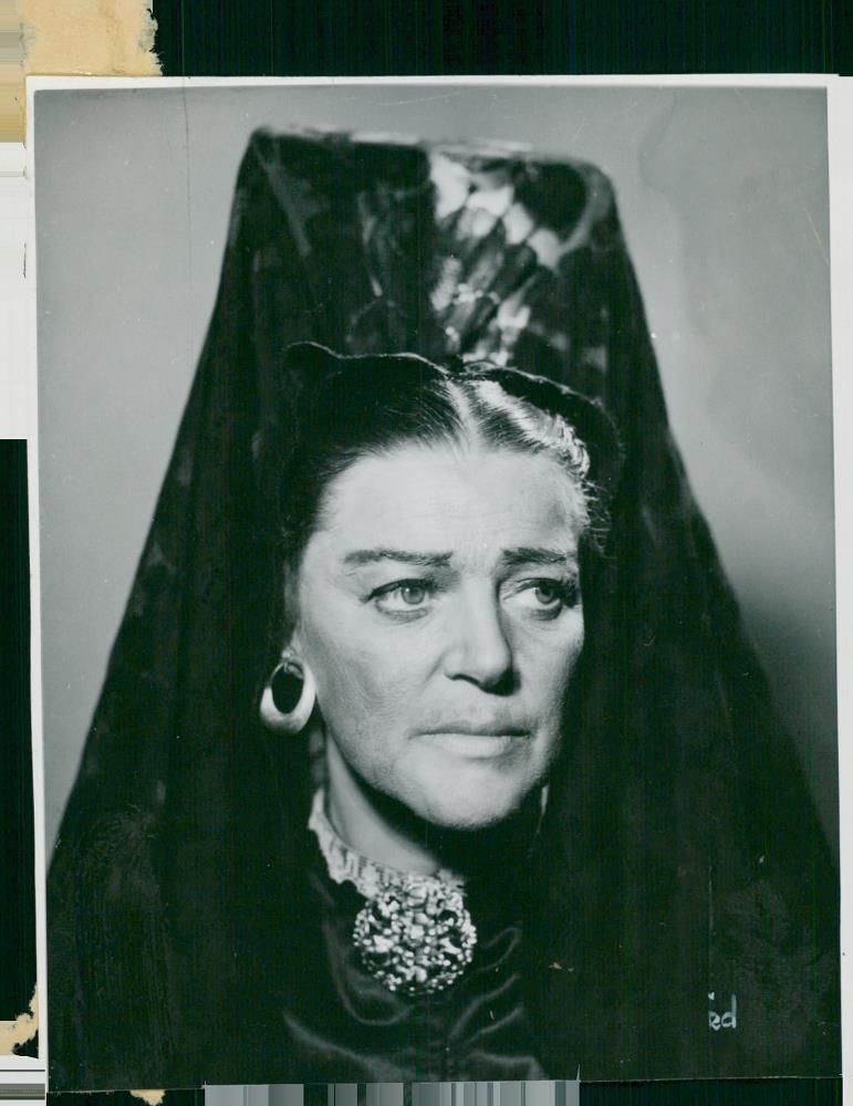 MÃ¤rta EkstrÃ¶m in "Blood Wedding" at Dramaten - Vintage Photograph