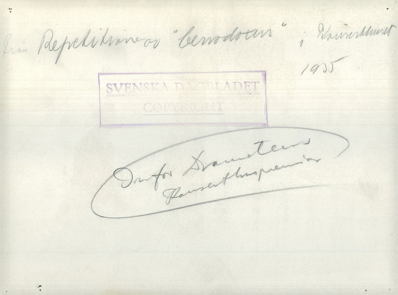 Repetition in the Concert Hall before the Drama Concert Hall - Vintage Photograph