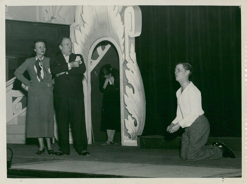 Repetition in the Concert Hall before the Drama Concert Hall - Vintage Photograph