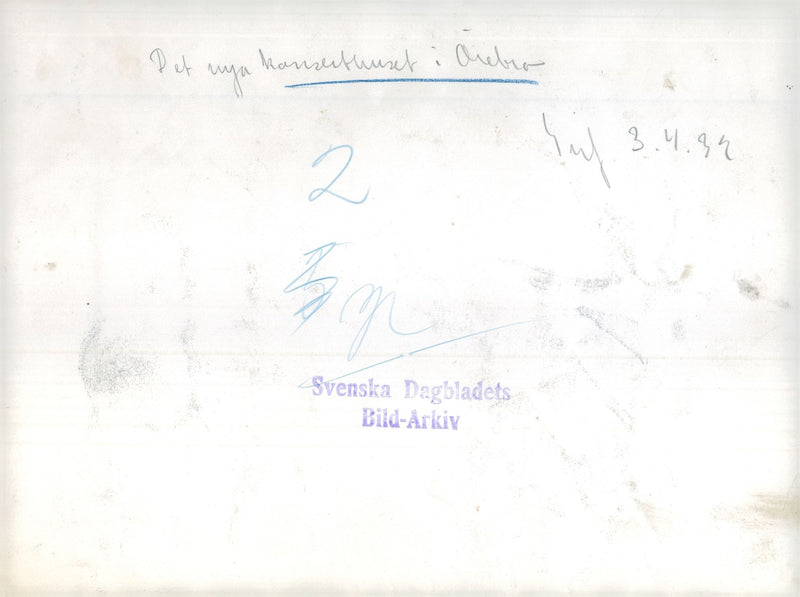 The new concert hall in Ãrebro - Vintage Photograph