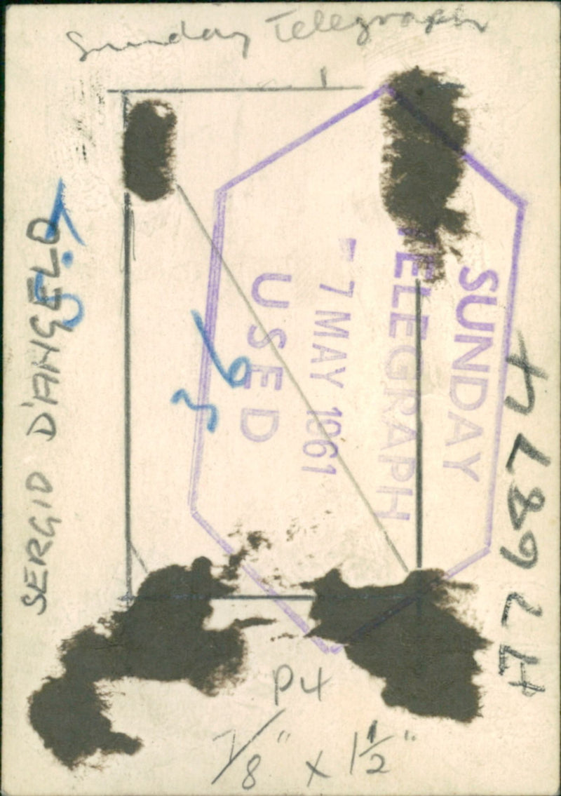 Sergio D'Angelo Musical artist. - Vintage Photograph