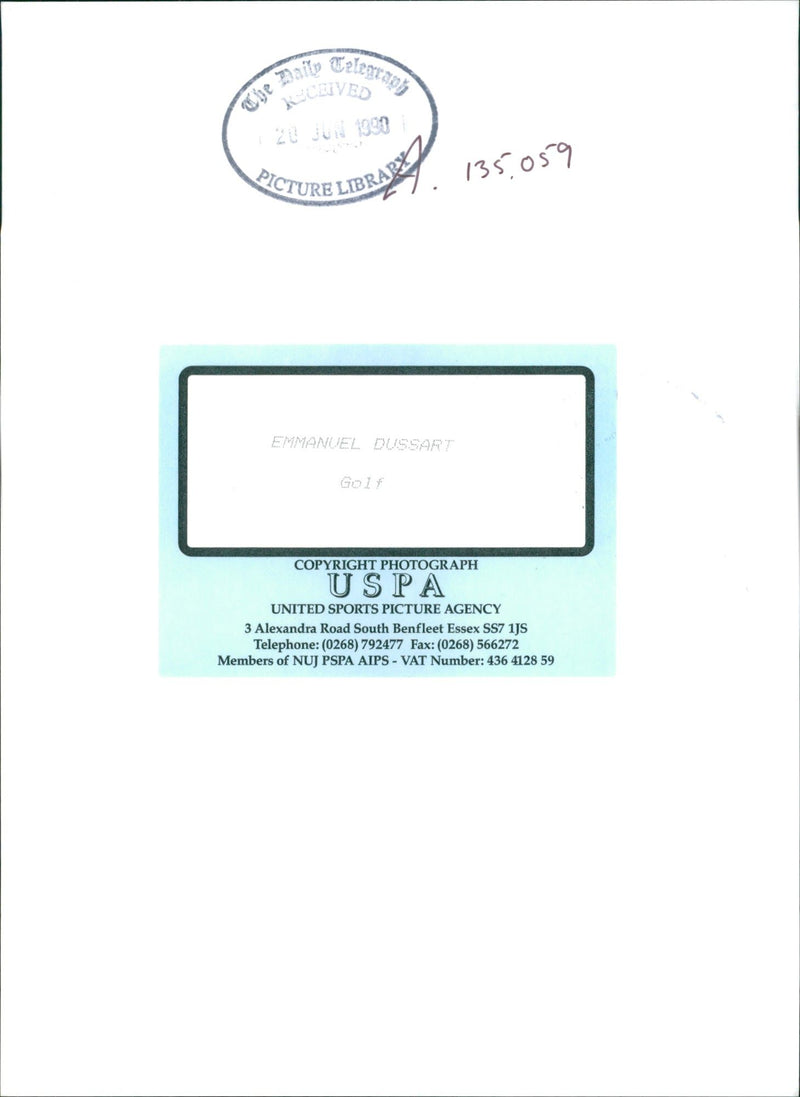 Emanuel Dussart. - Vintage Photograph