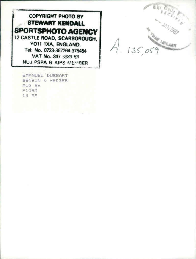 Emanuel Dussart. - Vintage Photograph