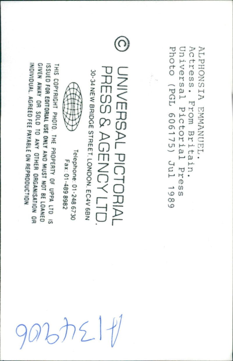 Alphonsia Emmanuel: - Vintage Photograph