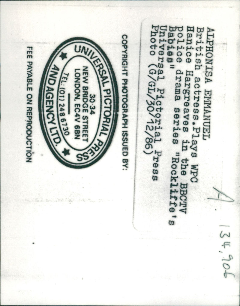 Alphonsia Emmanuel: - Vintage Photograph