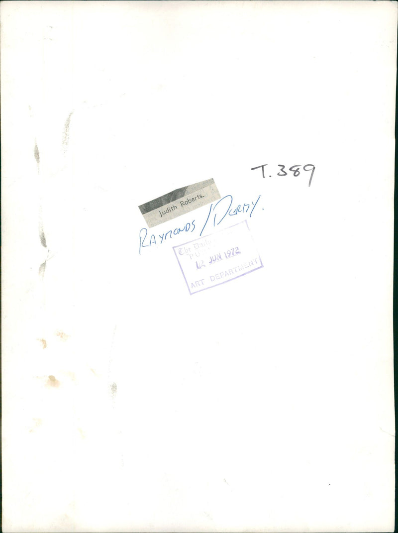 Murdered and Missing Persons: judith roberts. - Vintage Photograph