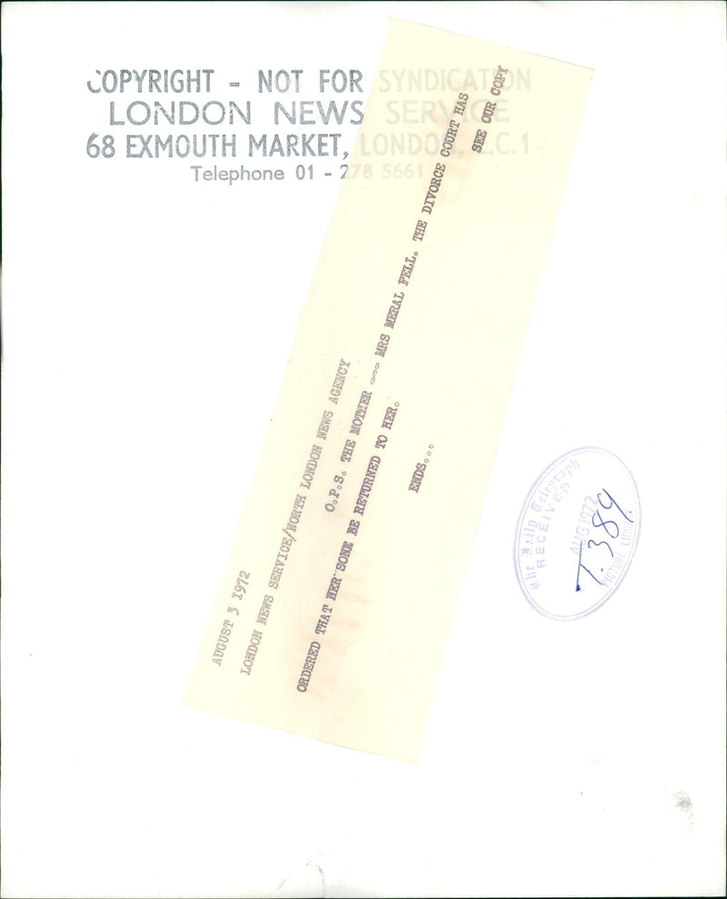 Murdered and Missing Persons: mrs. meral pell. - Vintage Photograph