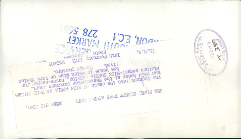 Murdered and Missing Persons: ms.amela de vere. - Vintage Photograph