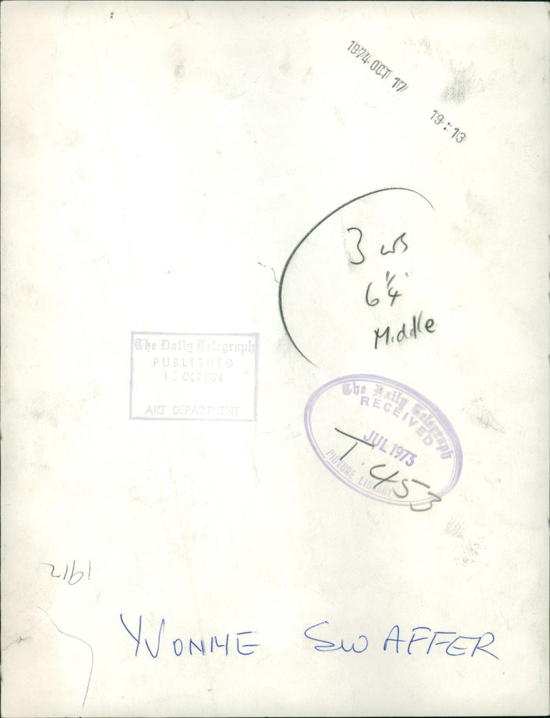 Murdered And Missing Persons 1973: - Vintage Photograph