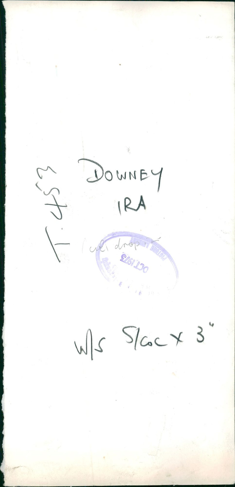 Murdered And Missing Persons 1973:Downey Ira. - Vintage Photograph