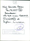 Murdered And Missing Persons 1973:Ms Sandra Helen. - Vintage Photograph