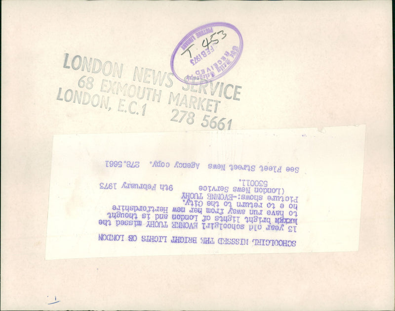 Murdered And Missing Persons 1973:Evonne Tuohy. - Vintage Photograph