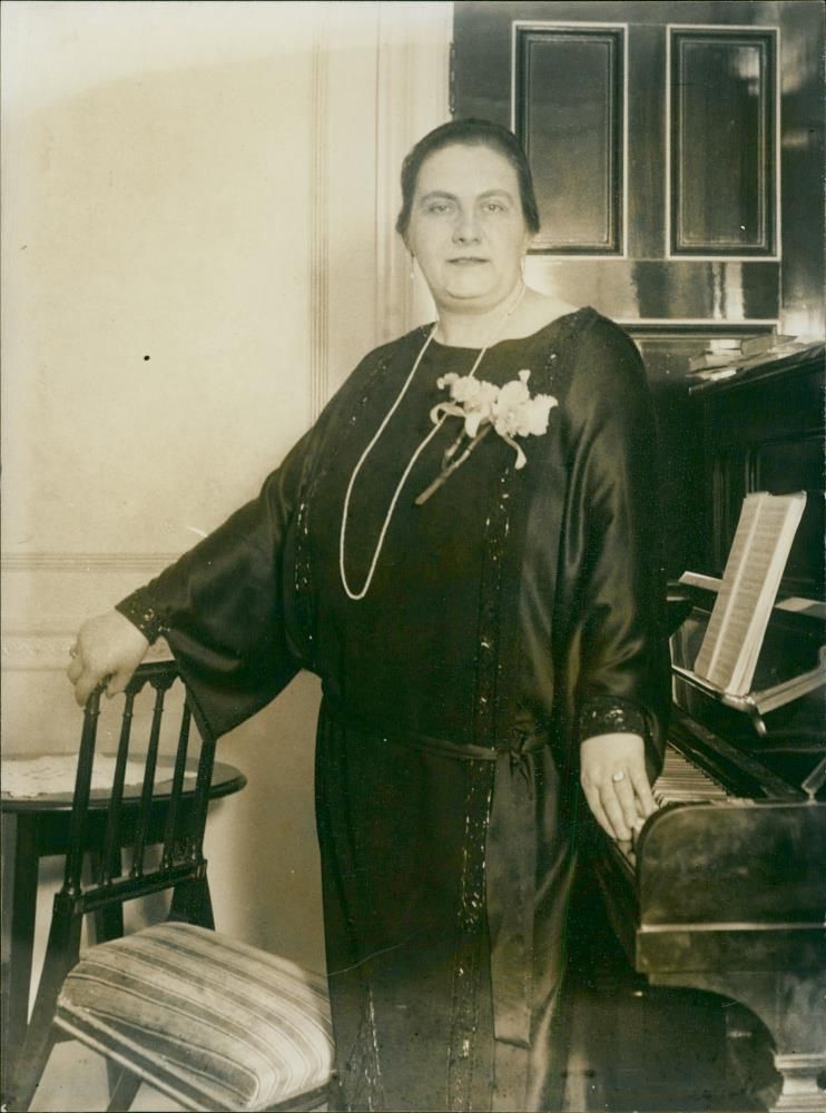 Elena Gerhardt German singer. - Vintage Photograph