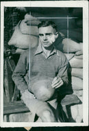 Sino-Japanese War:wounded on the face .by a stray shell splinter. - Vintage Photograph