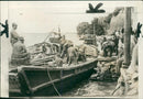 Sino-Japanese War:keeping contact between the japanese river. - Vintage Photograph