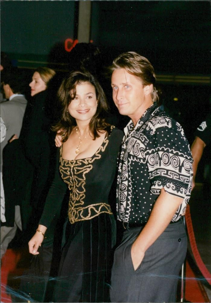 Emilio Estevez with paula abdul. - Vintage Photograph