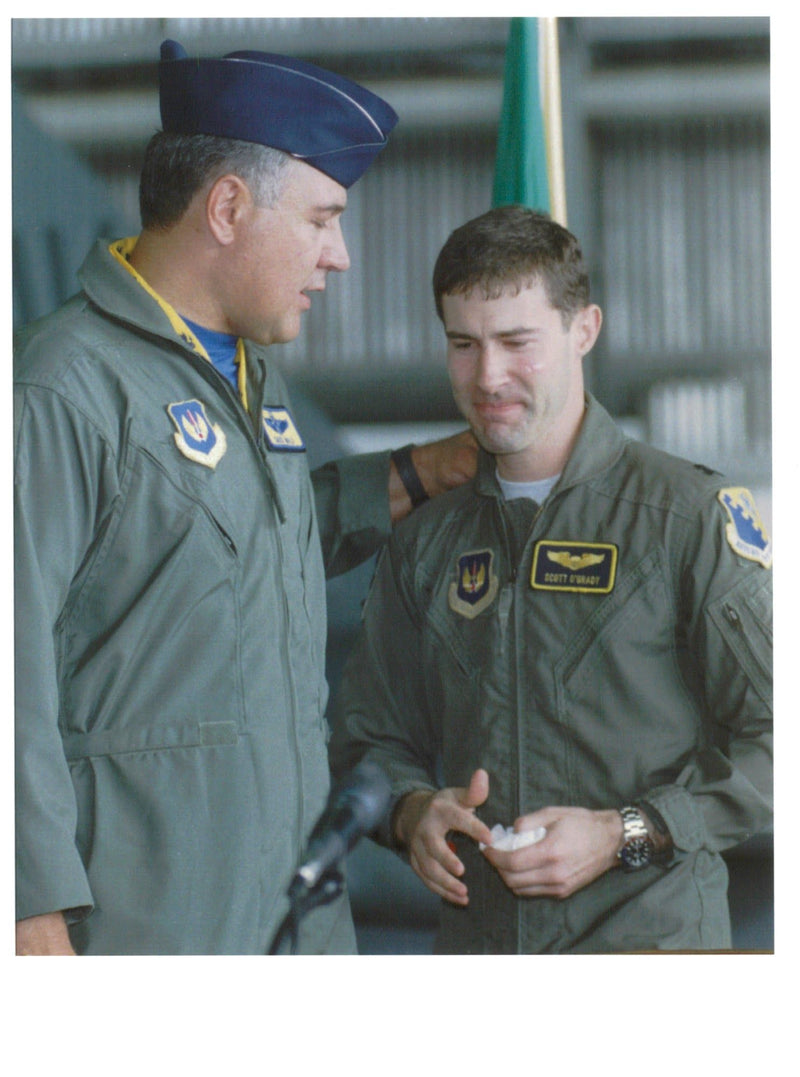 Scott O'Grady with General Michael E. - Vintage Photograph