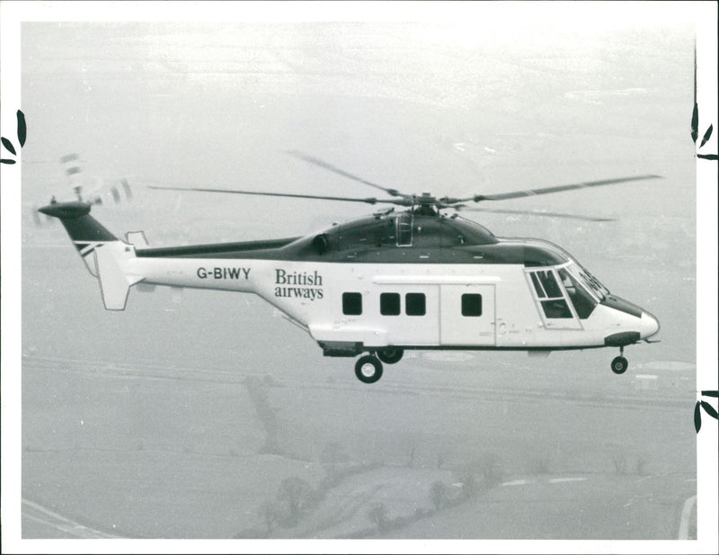 westland 30 helicopter aircraft: - Vintage Photograph