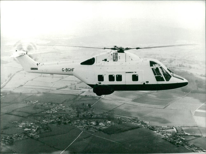 westland 30 helicopter aircraft: - Vintage Photograph