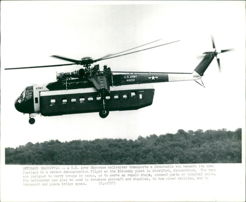 The Sikorsky S-64: - Vintage Photograph