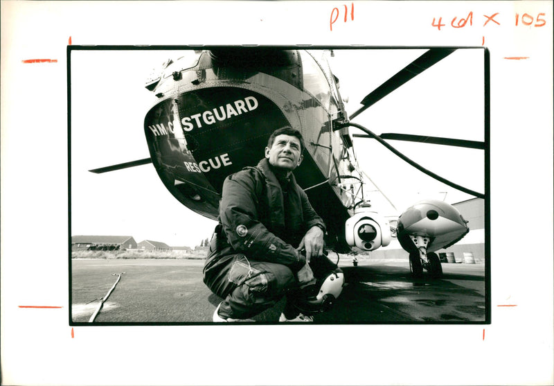 Aircraft helicopter rescue: - Vintage Photograph