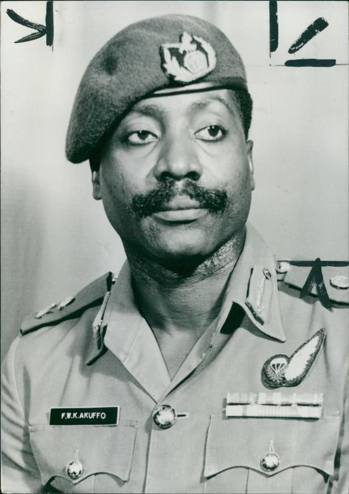 Lieutenant General Frederick William "Fred" Kwasi Akuffo - Vintage Photograph