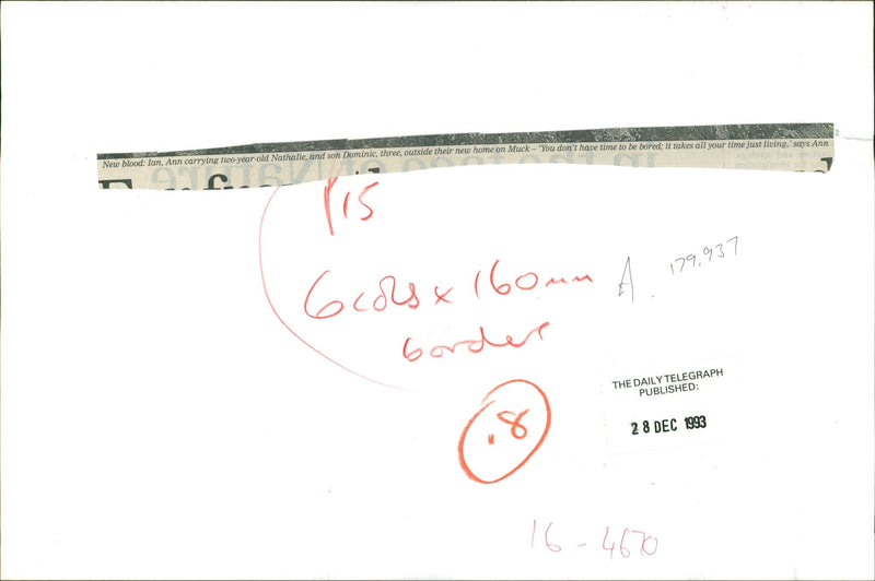 Muck of isle: new blood. - Vintage Photograph