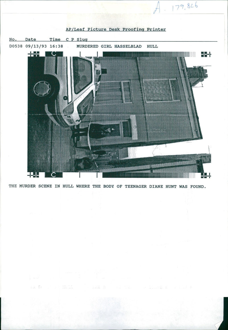 Dianne HuntaThe murder scene where Dianne HUnt's body was found. - Vintage Photograph