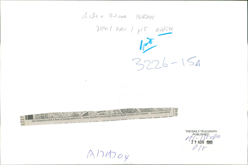 Jon Scieszka. - Vintage Photograph