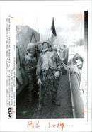 Gulf War:Two American soldiers. - Vintage Photograph