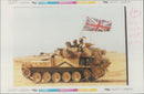 Gulf War: British troops race. - Vintage Photograph