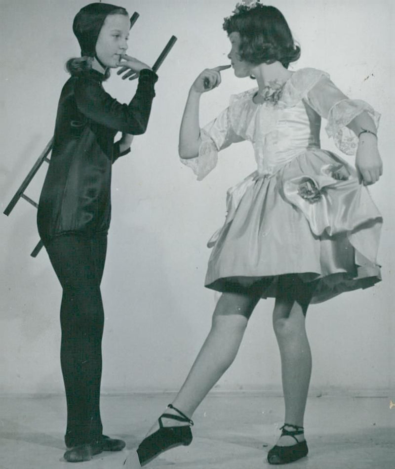 From the children's own dance event at the Concert Hall in Stockholm - Vintage Photograph