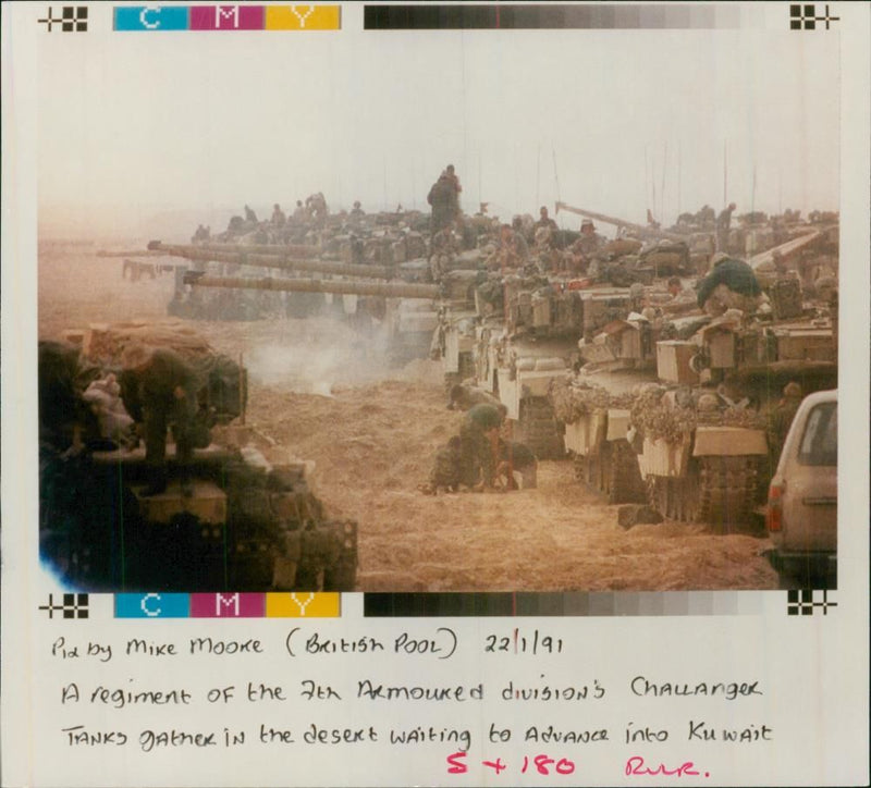 Iraq UN War British Army: - Vintage Photograph