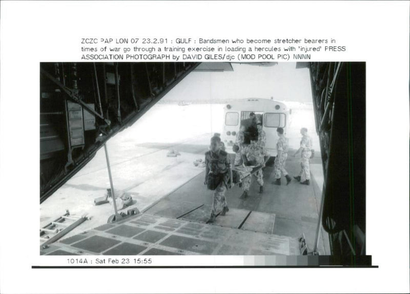 Iraq UN War British Army:Gulf Bandsmen. - Vintage Photograph