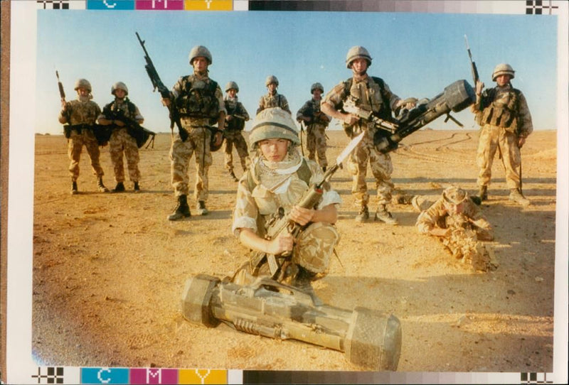Iraq UN War British Army:Vincent Stott. - Vintage Photograph