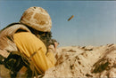 Iraq UN War British Army:Dessert Frontline. - Vintage Photograph