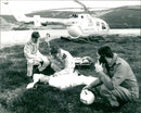 Air ambulance service takes off. - Vintage Photograph