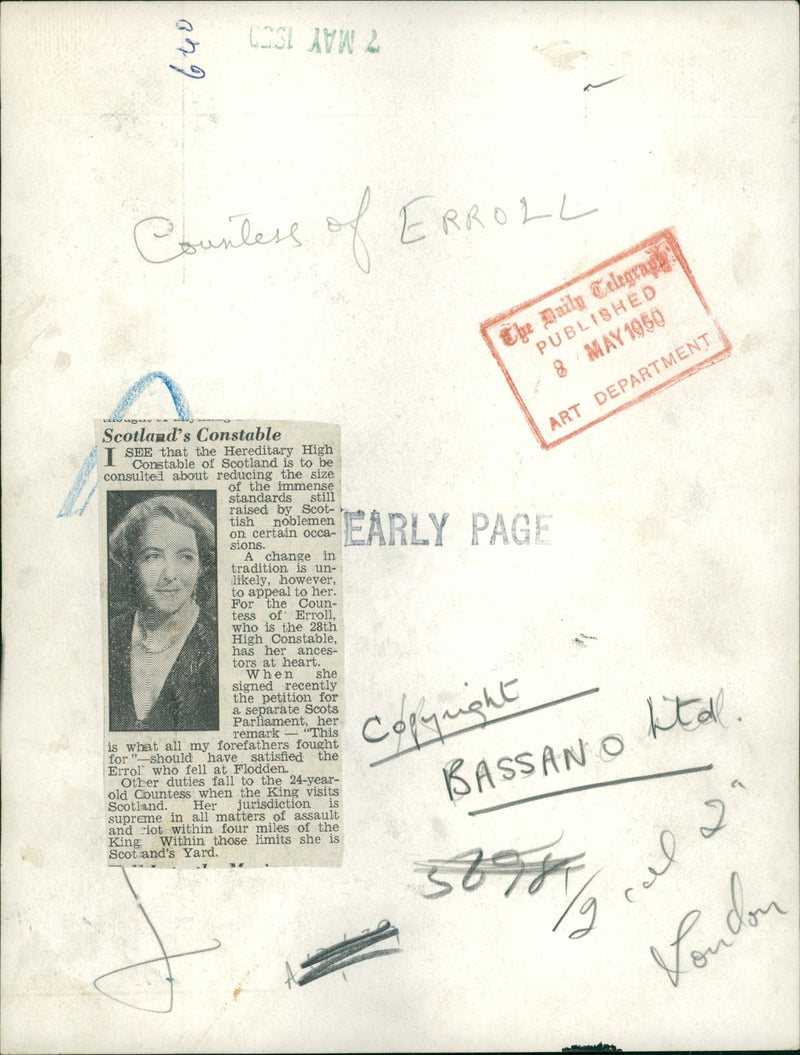 Diana Hay - Vintage Photograph