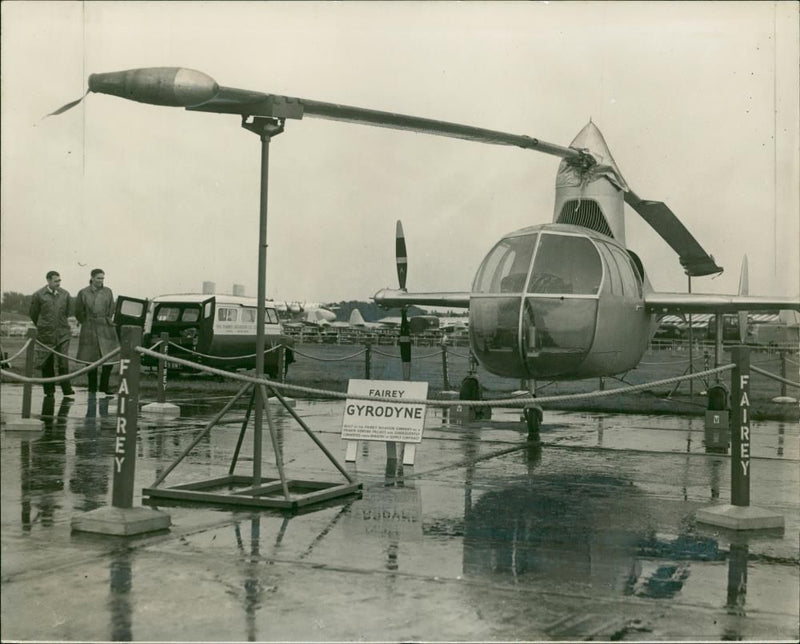 Aircraft Helicopter Gyrodine - Vintage Photograph