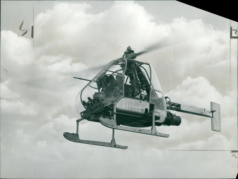 Fairey Ultra-light Helicopter - Vintage Photograph