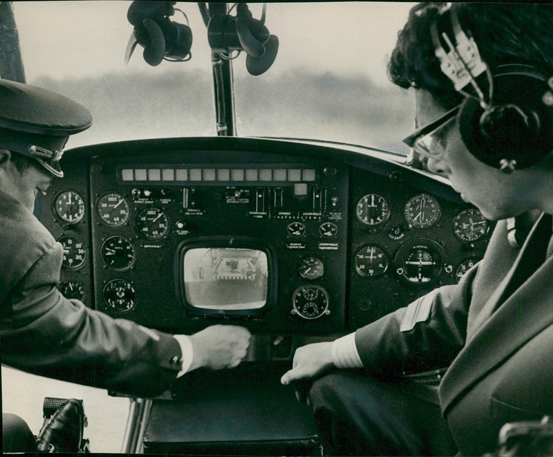 A demonstration flight. - Vintage Photograph