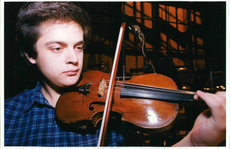 Young Musician - Vintage Photograph
