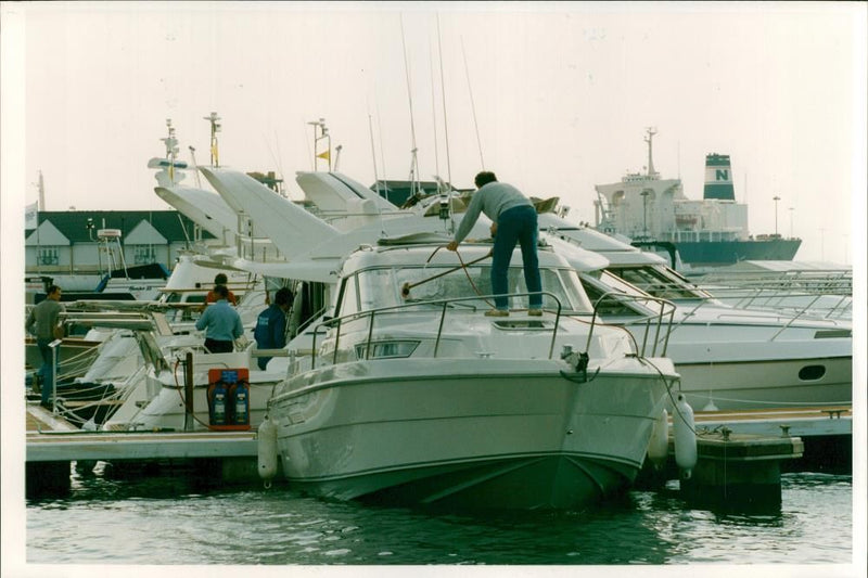 Southampton Boat Show. - Vintage Photograph