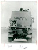 Gulf War:A soldier Guards. - Vintage Photograph