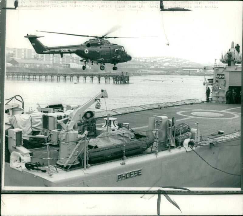 Lynx helicopter:the royal navy's newest helicopters. - Vintage Photograph