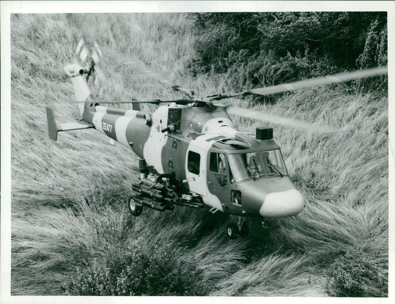 Lynx helicopter:being develop by westland. - Vintage Photograph