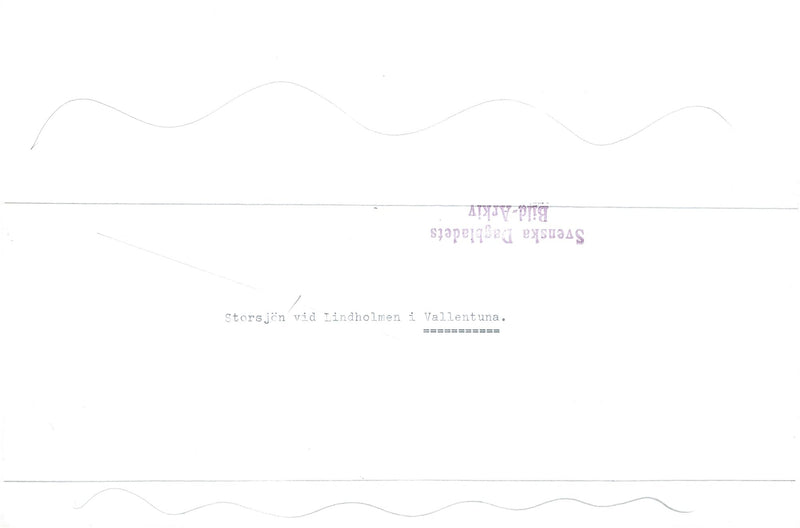 Big lake at Lindholmen in Vallentuna - Vintage Photograph