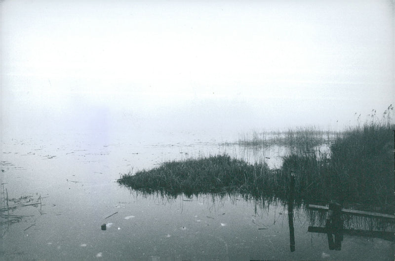 Big lake at Lindholmen in Vallentuna - Vintage Photograph